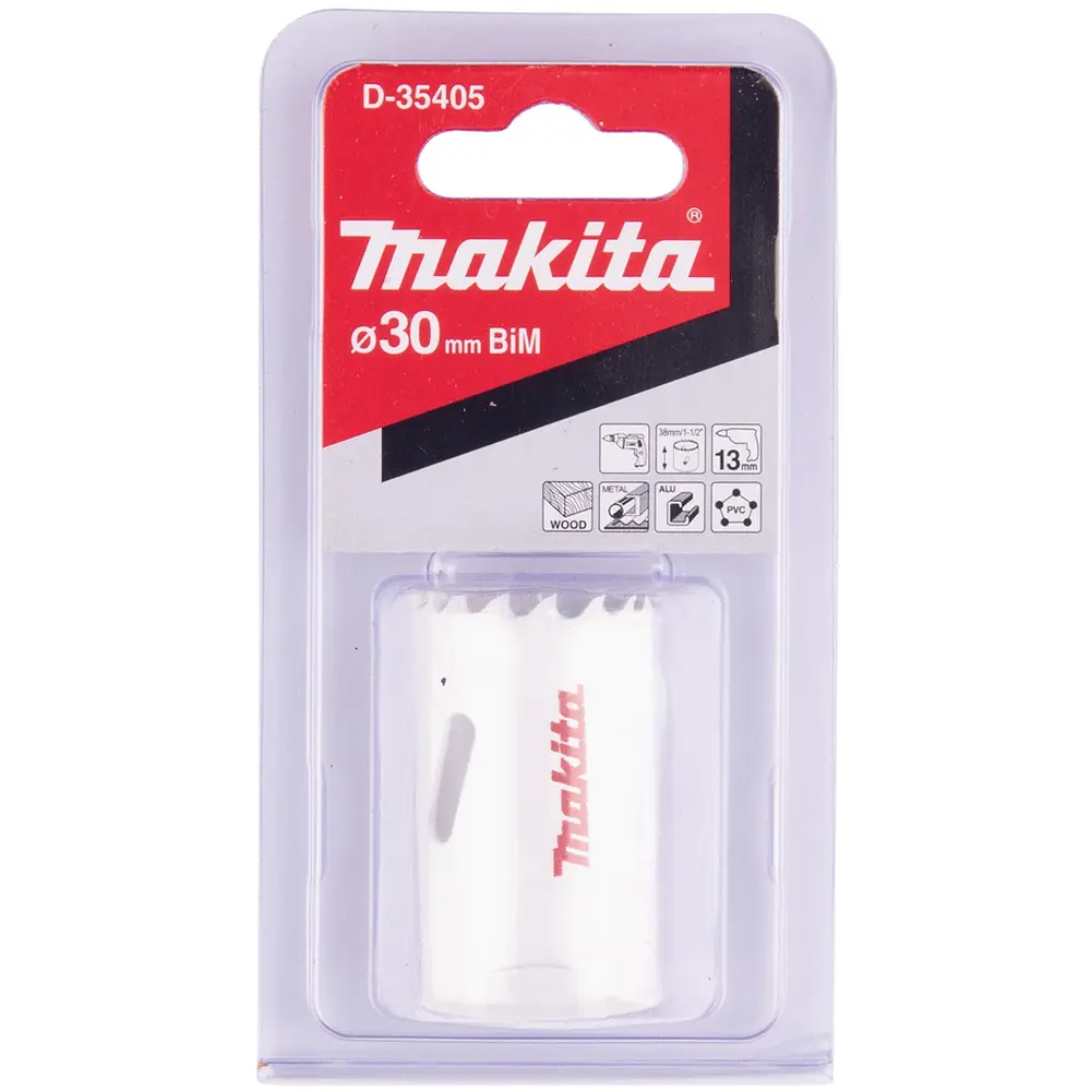 Свердло корончасте біметалеве 30 мм Makita D-35405