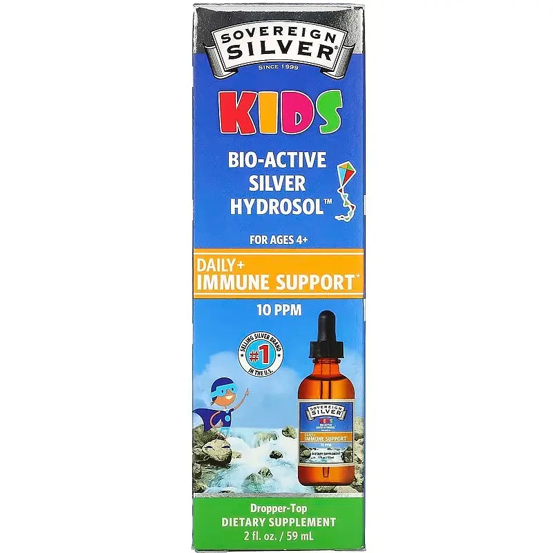 Срібло Sovereign Kids Bio-Active Silver Hydrosol Ages 4+ 59 ml Sovereign Silver vit0004879