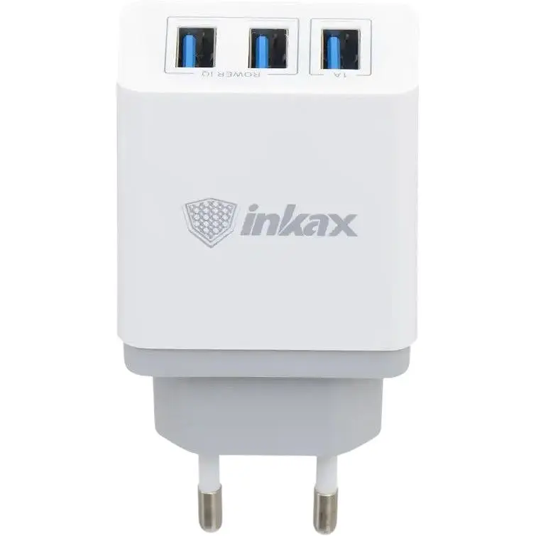 Сетевое зарядное устройство Inkax CD-26 с USB кабелем Lightning белый - фото 2