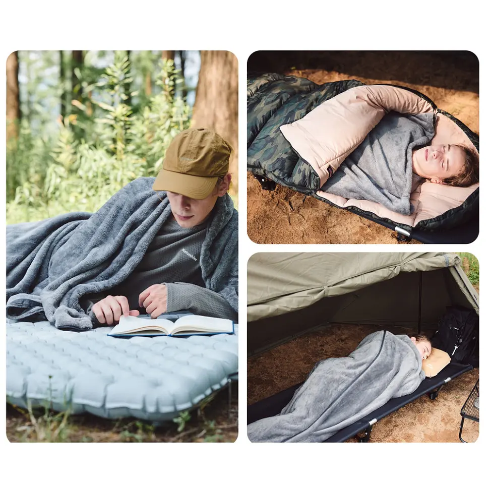 Підкладка для спального мішка Naturehike CNK2450WS024 фліс графіт - фото 6