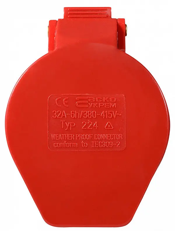 Розетка переносная P4 32А IP44 3P+PE ГП АСКО-УКРЕМ (A0080020005) - фото 3