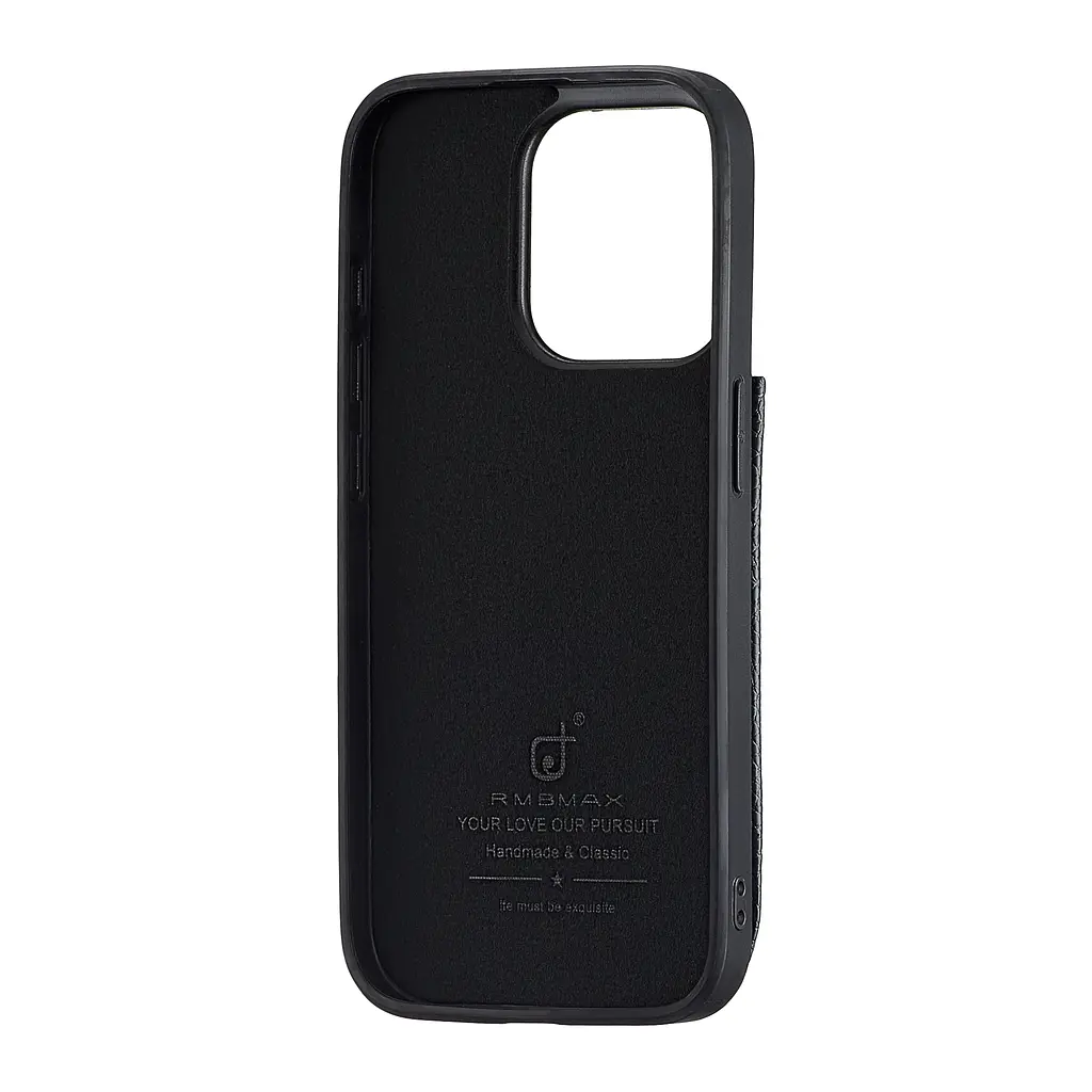 Чохол Jinduka Leather Pocket iPhone 15 Pro Black - фото 3