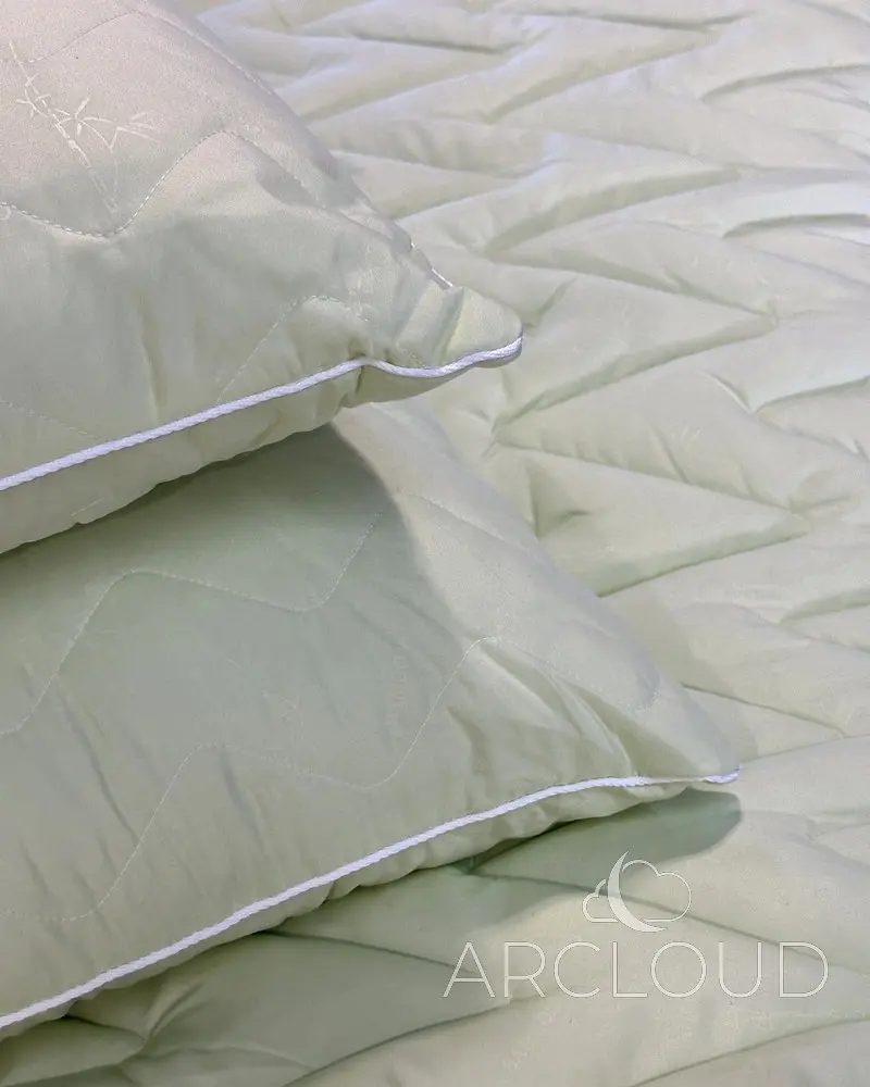 Ковдра зимова AR CLOUD Bamboo 170х205 у сумці + 2 подушки AR CLOUD Bamboo з кантом 50х70 у сумці - фото 3