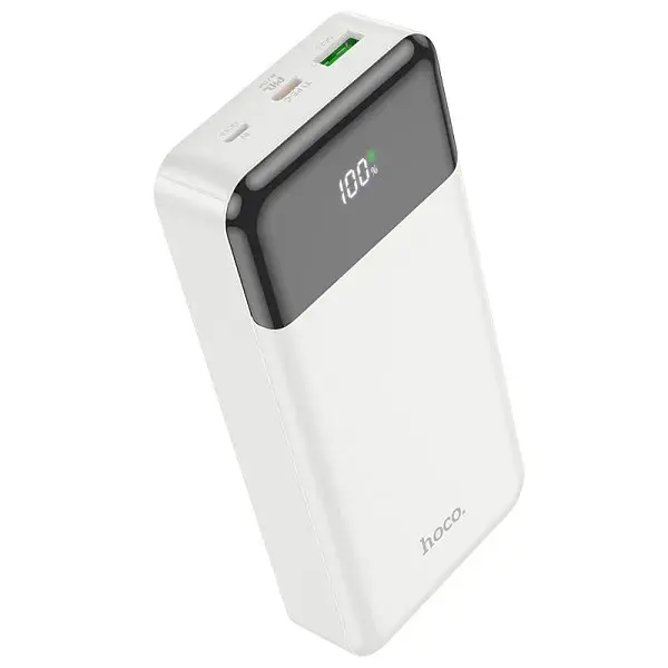 Универсальная зарядная батарея Hoco J102A 20000mAh Cool figure PD20W+QC3.0 (Белый) - фото 2