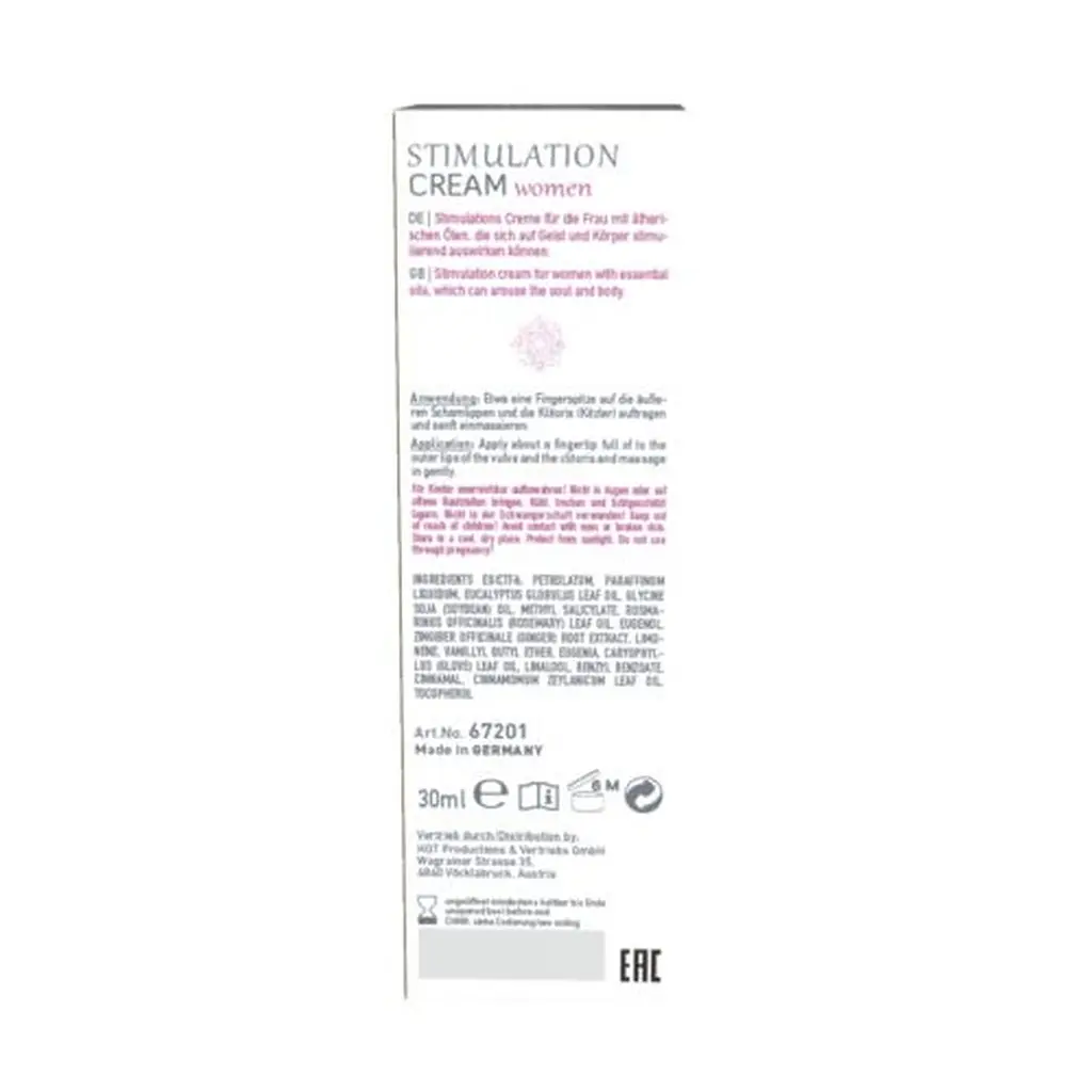 Стимулюючий крем Hot Stimulation Cream, 30 мл - фото 3