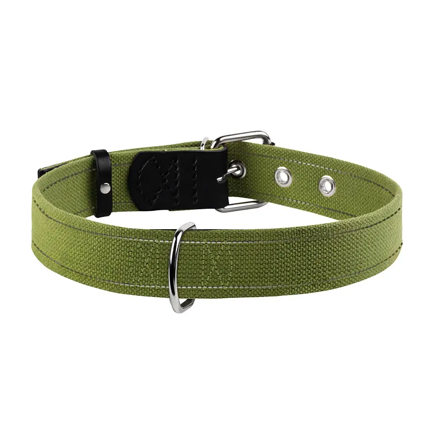 Нашийник для собак бавовняна тасьма CoLLaR Брезент (ширина 35мм довжина 51-63см) - фото 2