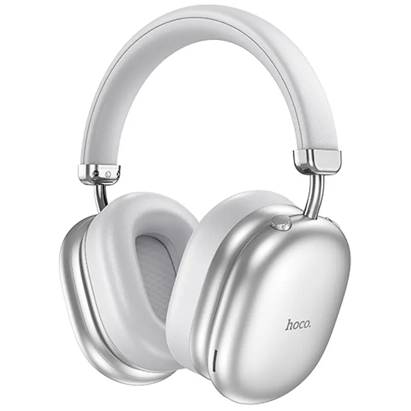 Накладні бездротові навушники Hoco W35 Max Auspicious ANC Silver