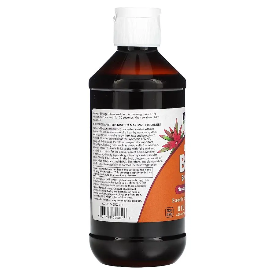Витамины и минералы NOW Vitamin B12 Complex Liquid, 237 мл - фото 3