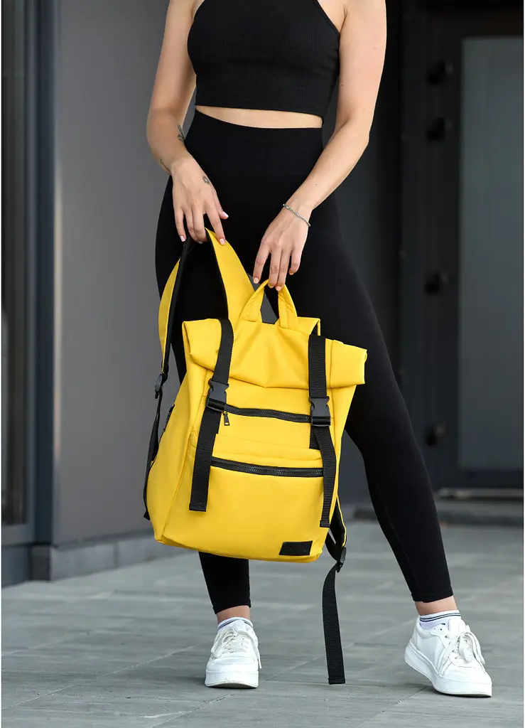 Жіночий рюкзак ролл Sambag Roll Top Zard жовтий 41 x 30 x 16 см (24238028) - фото 2