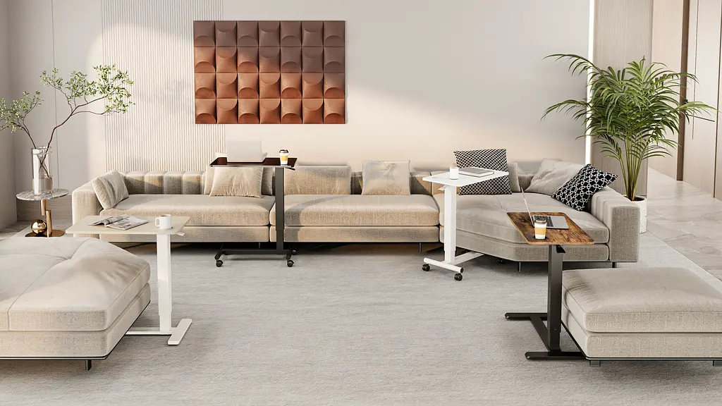 Мобільний робочий столик OfficePro White (ODM366W) - фото 19