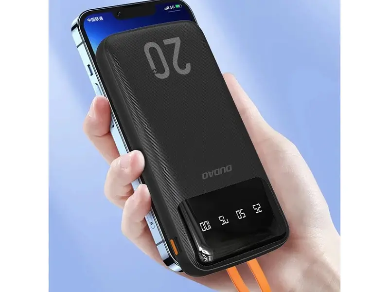 Зовнішній акумулятор (Power Bank) Dudao K6Pro+ 20000 mAh 10W Black (6977196682393) - фото 6