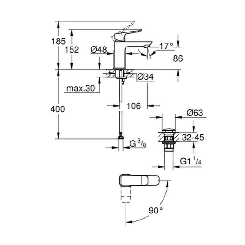 Змішувач Grohe QuickFix 1018612430 - фото 5