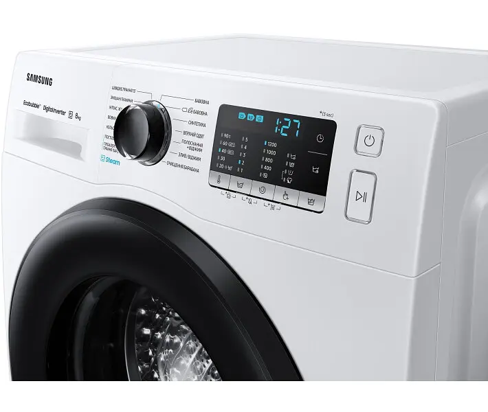 Стиральная машина Samsung WW80AGAS22AE узкая - фото 2