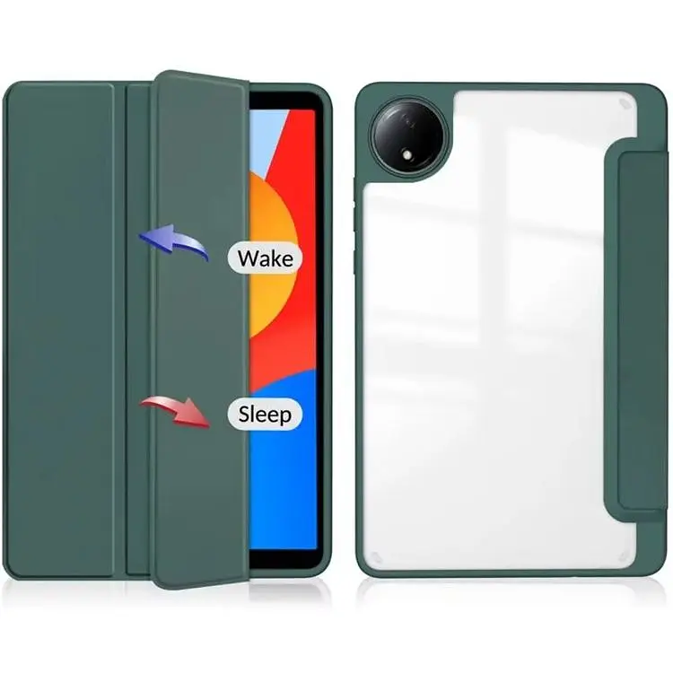 Чохол-книжка BeCover Soft Edge TPU з кріпленням для стілусу для Xiaomi Redmi Pad SE 8.7" Dark Green (712566) - фото 2