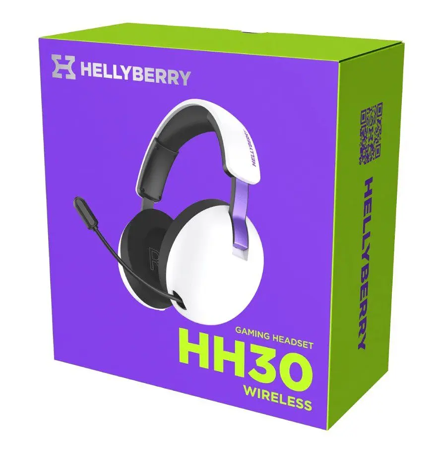 Ігрові навушники бездротові з мікрофоном HATOR HH-30-WV Hellyberry Wireless White-Violet - фото 7