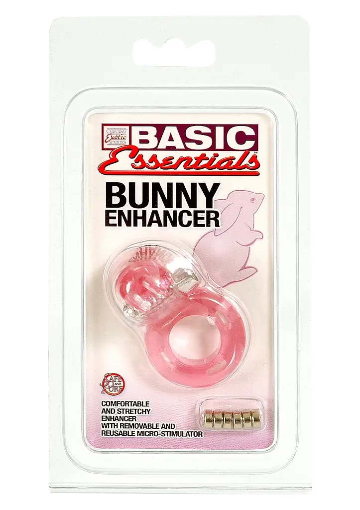 Ерекційне кільце з вібрацією CalExotics Bunny Enhancer 6 см рожевий - фото 2