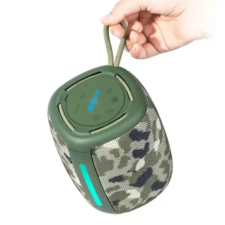 Портативная колонка ретро Kisonli Q17 Bluetooth 1800mAh 8Вт Camouflage - фото 3