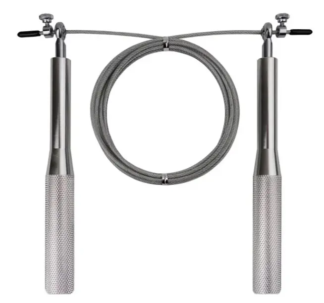 Скакалка швидкісна на підшипниках алюмінієва PowerPlay 4207 Elite Jump Rope Срібна 3 м (PP_4207_Silver) - фото 3