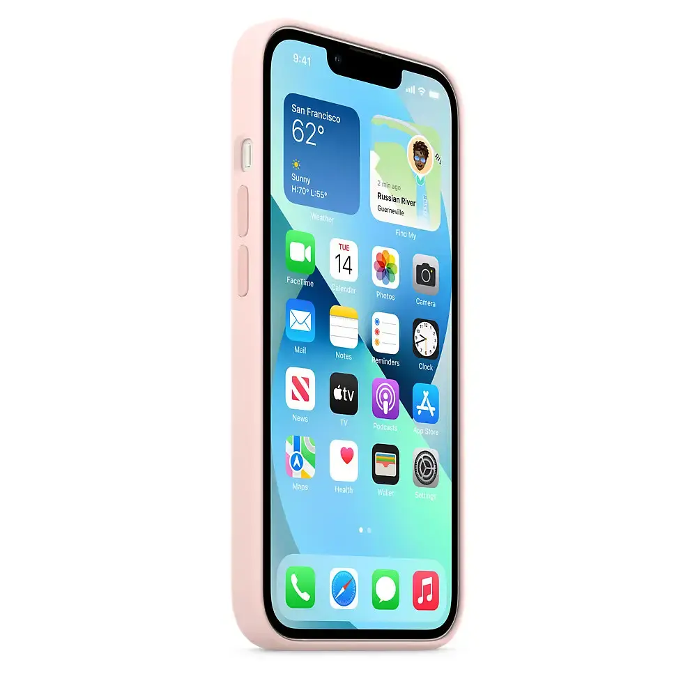 Чохол Silicone Case з MagSafe для Apple iPhone 14 (Chalk Pink) ААА [74212] - фото 3