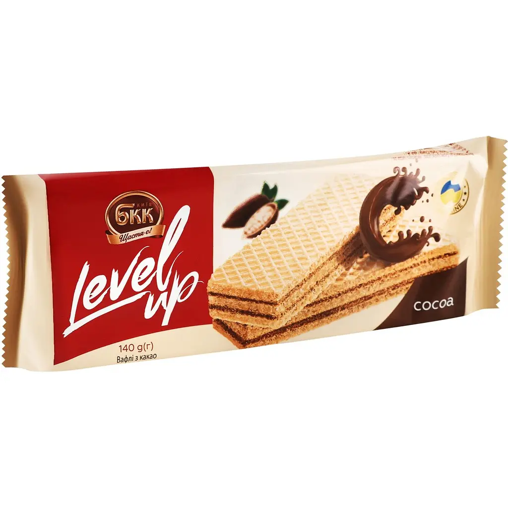 Вафлі Київ БКК Level up з какао, 140 г (926464) - фото 3