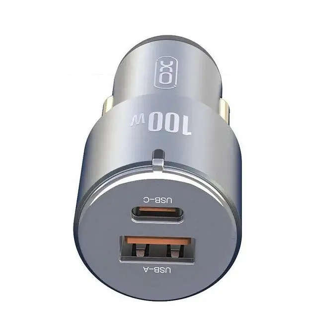 Автозарядне 100W XO CC47 Shared USB-A + USB-C QC PD3.0 - фото 3