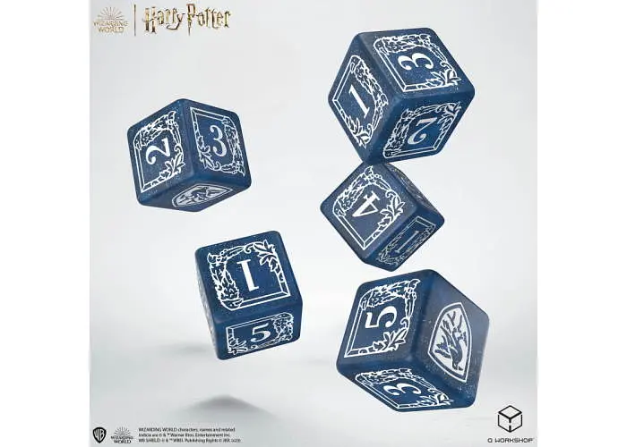Набір кубиків Harry Potter. Ravenclaw Dice & Pouch (5 шт. + мішечок) (190142/2023/3/A/D6B) - фото 2