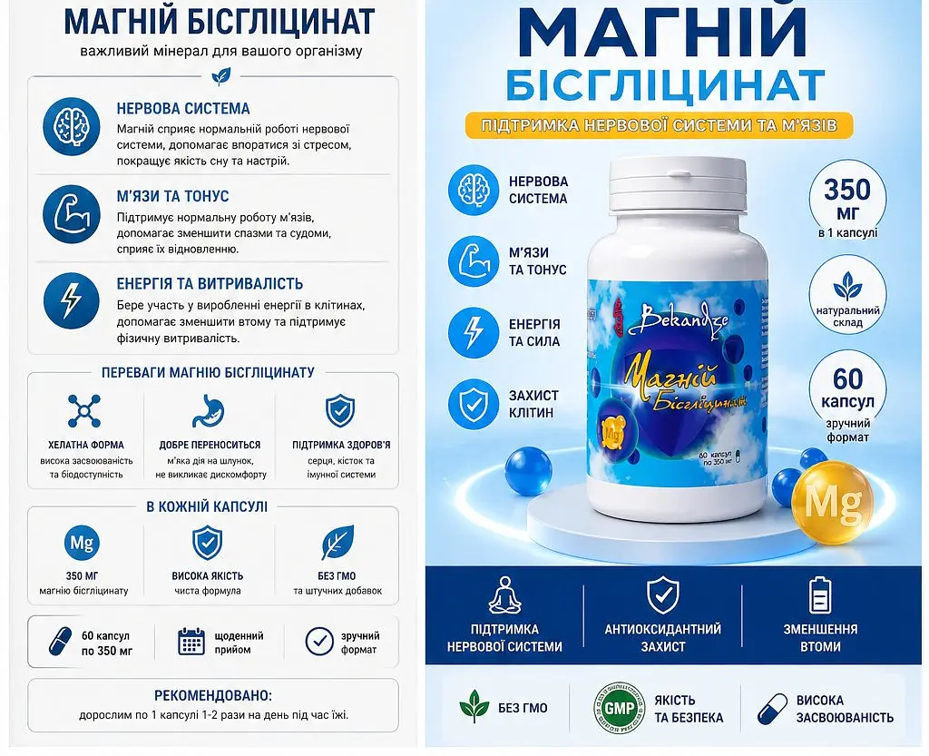 Заспокійливий комплекс 400 мг, 60 капсул — хміль і пуерарія при стресі й нервовому напруженні для спокою та сну, BEKANDZE - фото 6