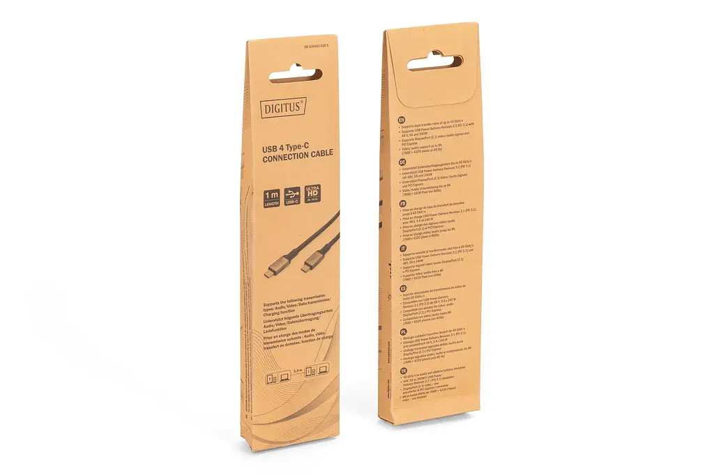 Кабель Digitus USB 4.0 (Type-C/Type-C) 1м, чорний teh0025045 - фото 9