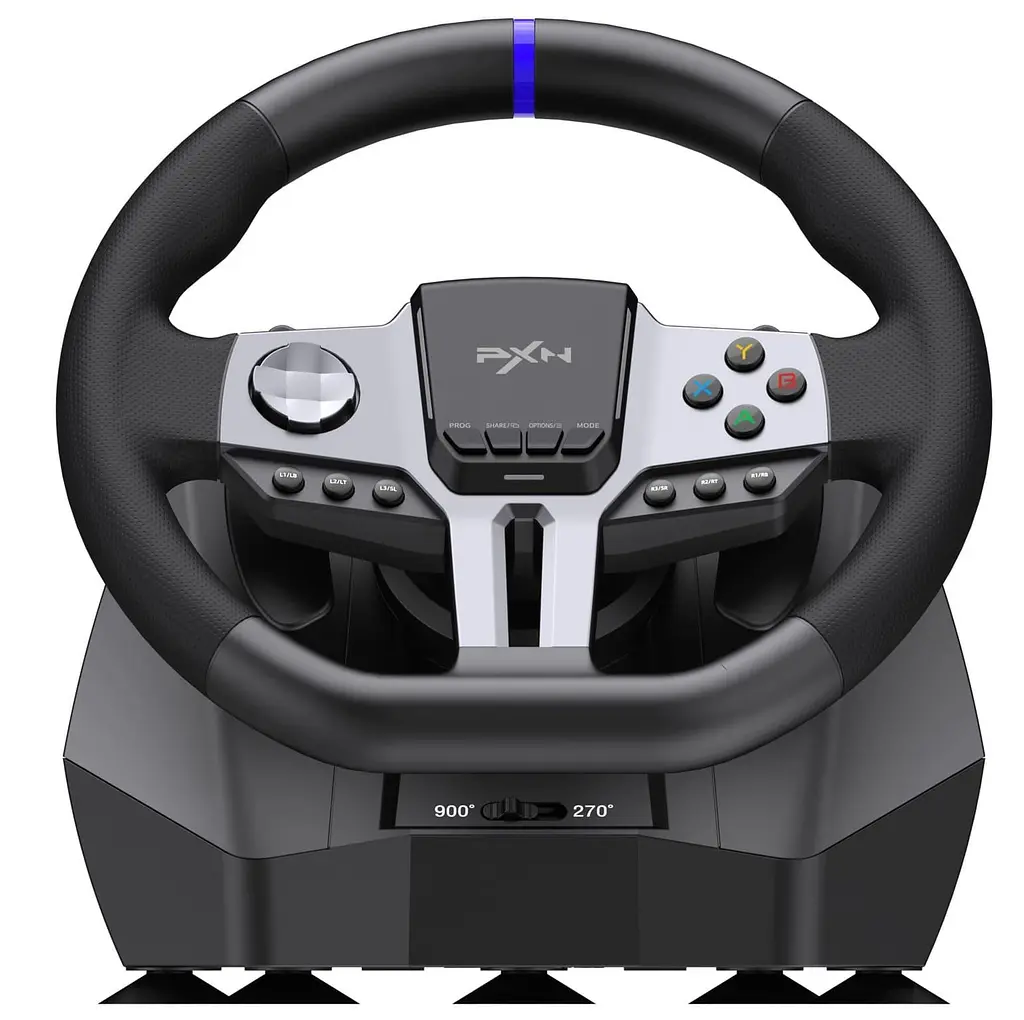 Руль и педали и коробка передач PXN V9 GEN2 Bundle for PS4/XBOX/Xbox Series X|S/PC - фото 2