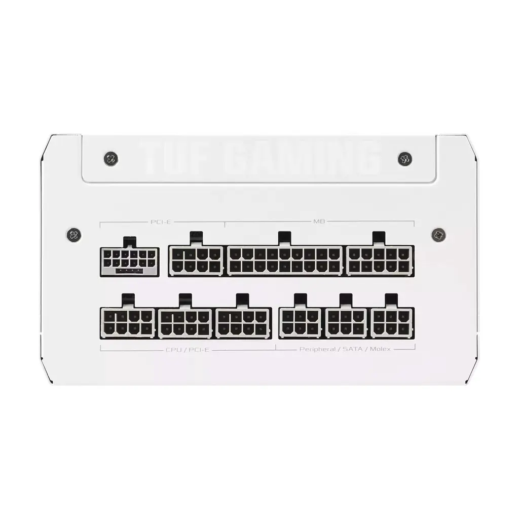 Блок живлення ASUS 1000W TUF-GAMING-1000G-WHITE PCIE5 (90YE00S5-B0NA00) - фото 4