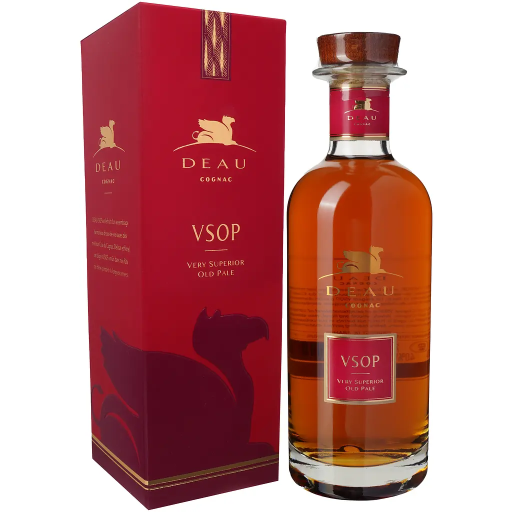 Уцінка. Коньяк Deau Cognac VSOP 40% 0.7 л у подарунковій упаковці - фото 2