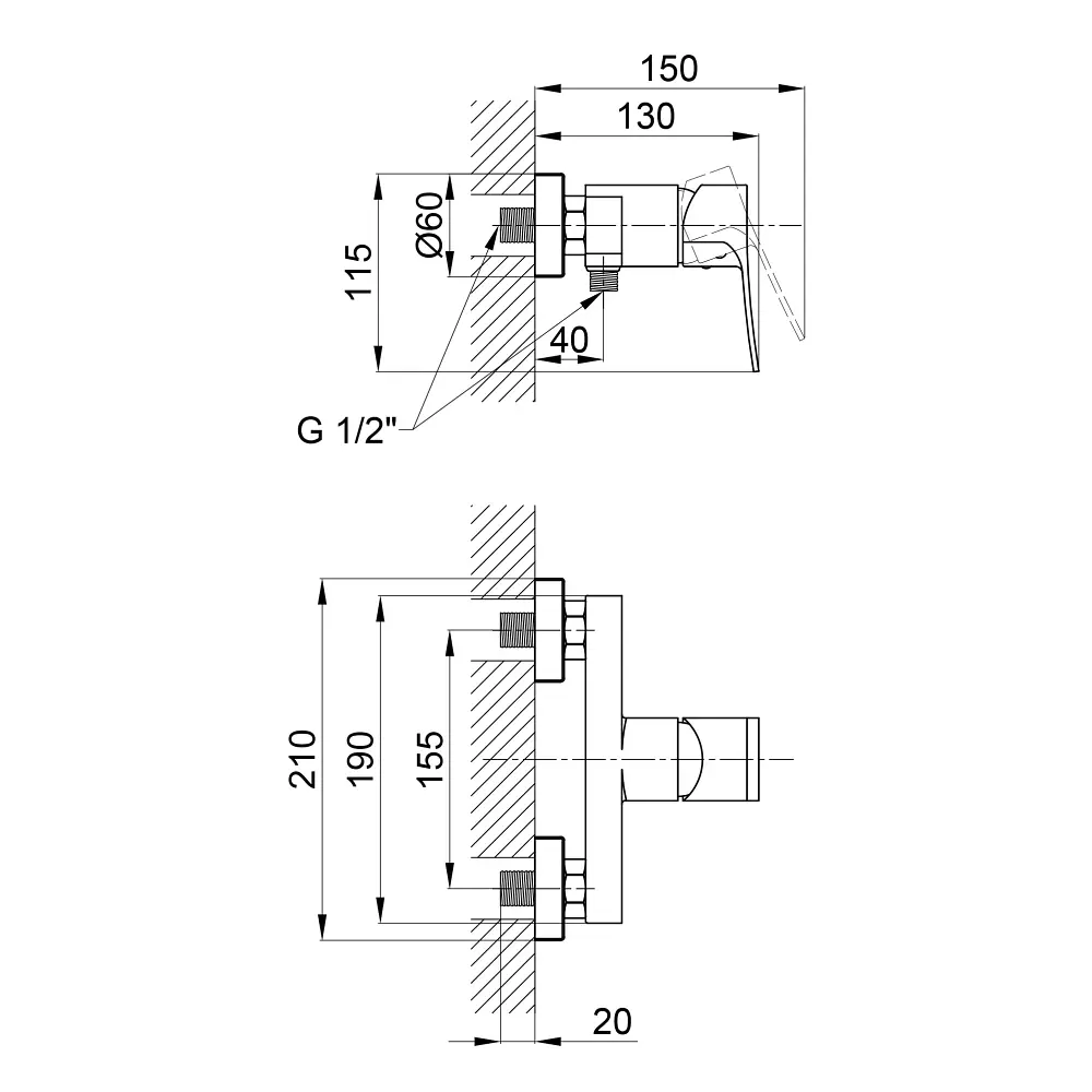 Змішувач для душу Qtap Nihonto 4022101C (QTNH4022101C) - фото 2