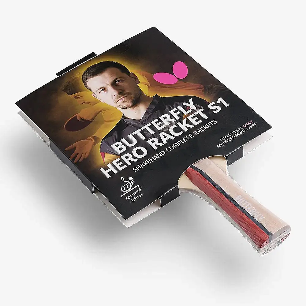 Ракетка для настільного тенісу Butterfly HERO Racket S1 Timo Boll (6251710002) - фото 2
