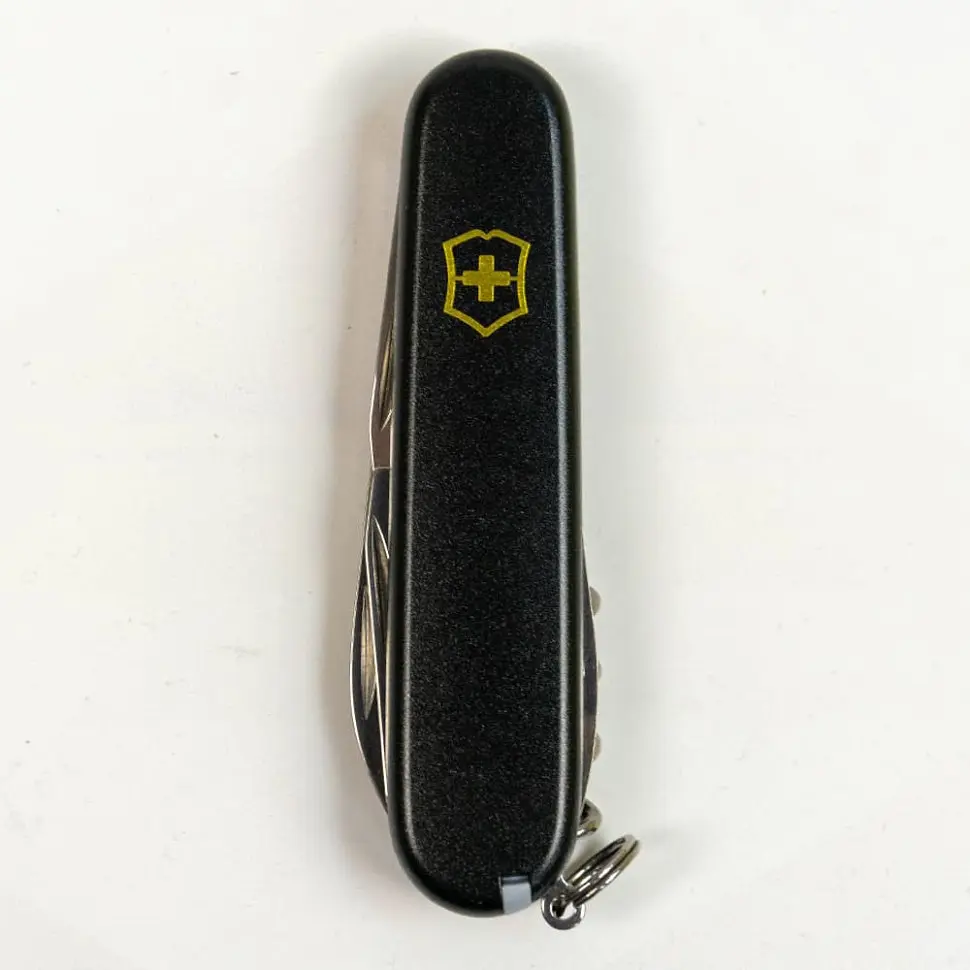 Ніж Victorinox Spartan Mat 91мм 12функ чорн.мат штоп жовт.лого - фото 7