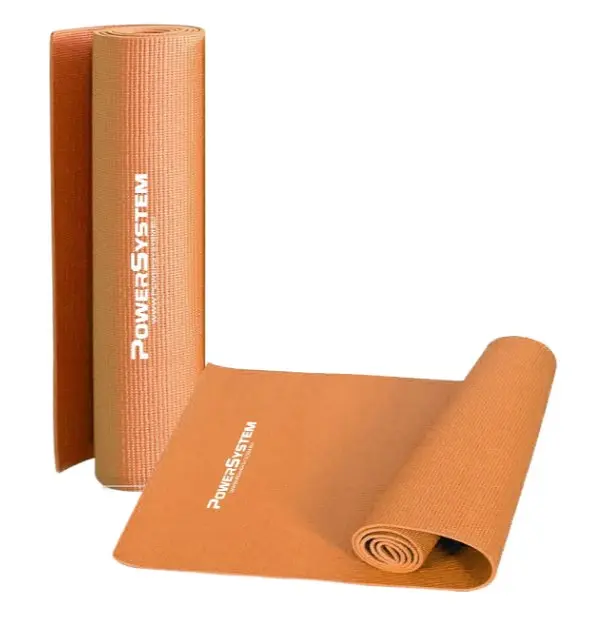 Килимок для йоги та фітнесу Power System PS-4014 PVC Fitness-Yoga Mat Orange (173x61x0.6) (PS-4014_Orange) - фото 4