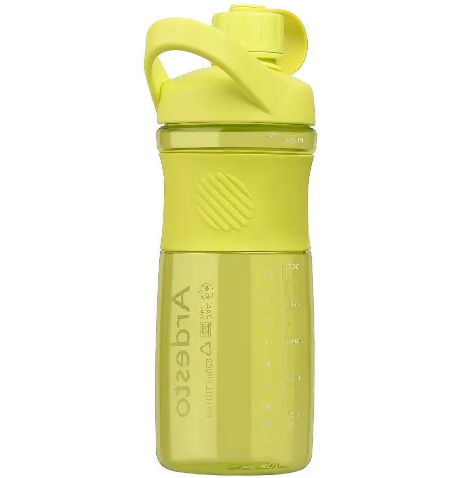 Пляшка для води Ardesto Round Bottle, 0,8л, салатовий (AR2203TG) - фото 2