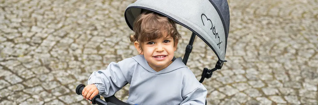 Дитячий триколісний велосипед MoMi Iris 5 у 1 з батьківською ручкою grey (4070) - фото 9