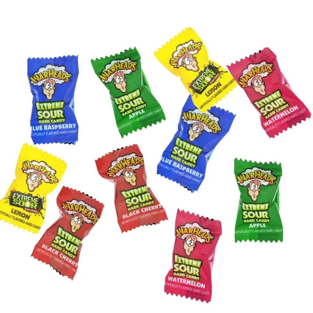 Льодяники Warheads Extreme Sour Hard Candy Peg Bag 56г - фото 6