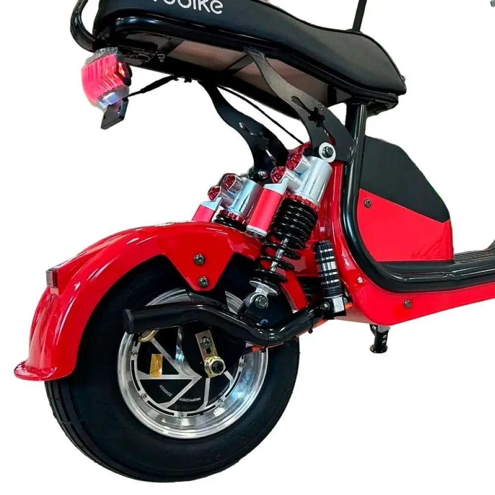 Двухколесный ситикоко EVOBIKE Spark X2 Red с корзиной и толстыми колесами - фото 7