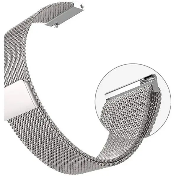 Ремешок BeCover Milanese Style для Garmin Vivoactive 3 (20 mm)/3 Music/Vivomove HR/Vivomove Silver (707715) - фото 2