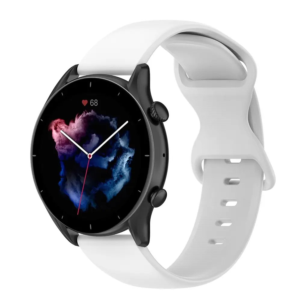 Браслет Eight для Samsung Galaxy Watch 4 - білий ширина кріплення 20мм силікон Watchbands (W40-8WB91308711) - фото 5