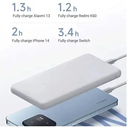 Портативна батарея Xiaomi 10000mAh 22.5W Lite (BHR9350GL) світло-сіра - фото 9