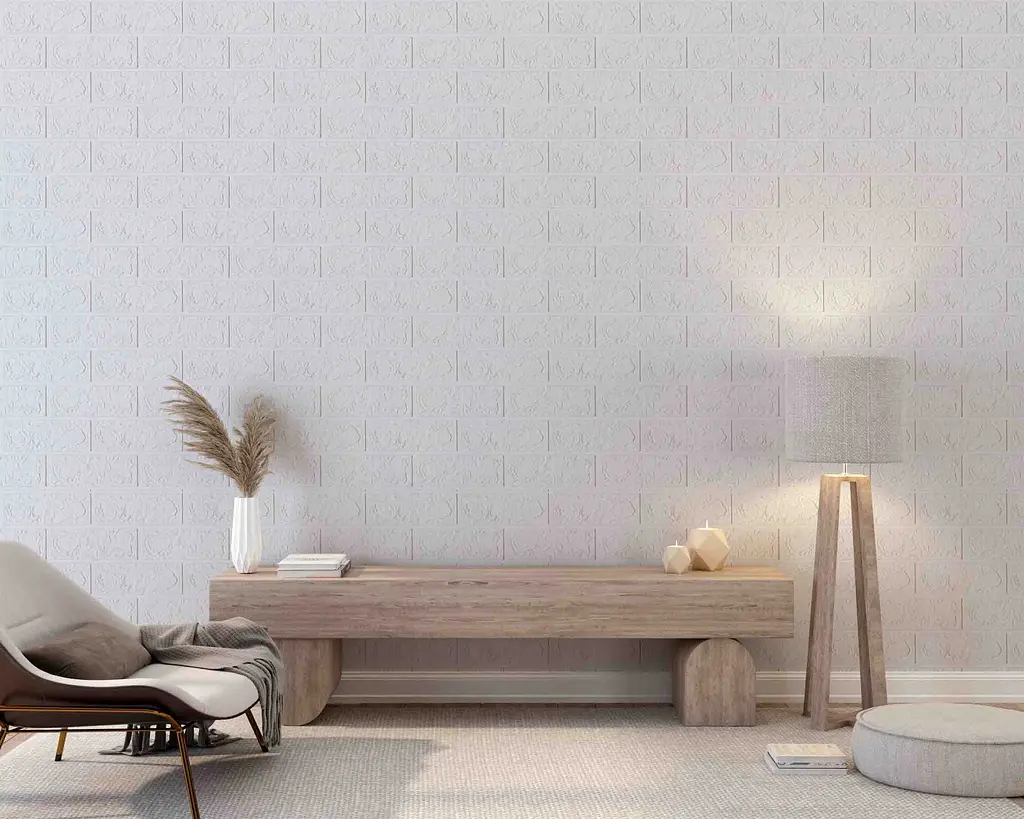 Самоклеюча декоративна 3D панель Loft Expert під білу цеглу 700x770x3 мм - фото 4