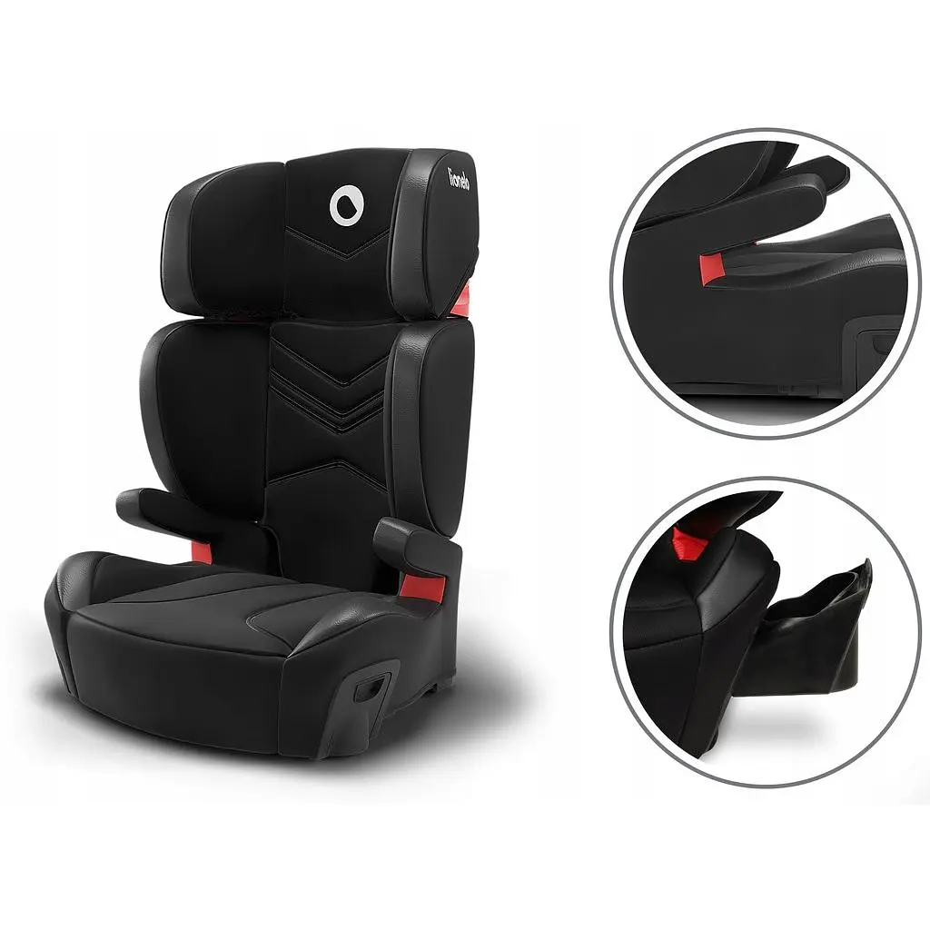 Автокресло Lionelo Hugo Isofix 15-36 кг Leather Black - фото 5