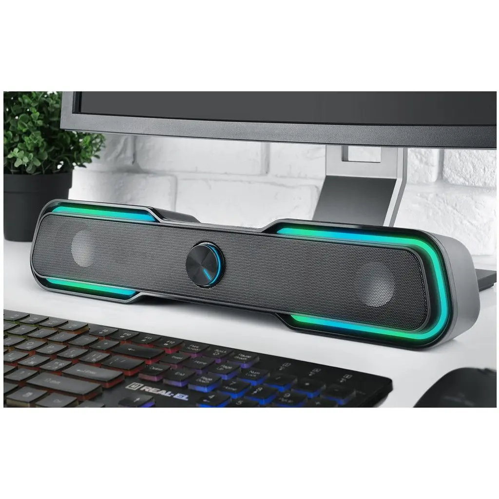 Компьютерная колонка REAL-EL S-180 SoundBar - фото 9
