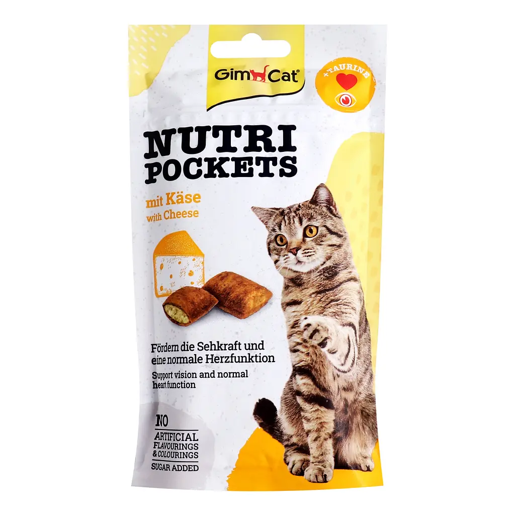 Лакомство для кошек GimCat Nutri Pockets Cheese, 60 г - фото 2