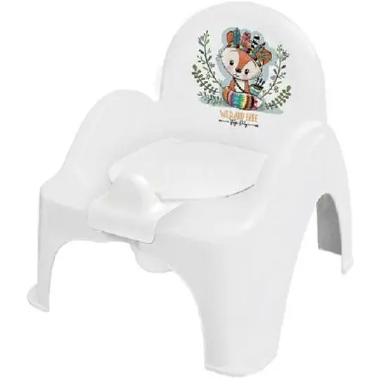Горщик-стілець Tega Baby дитячий з музикою Wild&Free Little Fox white green