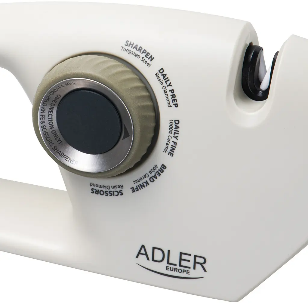 Точилка Adler AD 4530, 5-етапна, для ножів і ножиць, алмазна та керамічна, відновлює гостроту, для гладких і зубчастих ножів - фото 8
