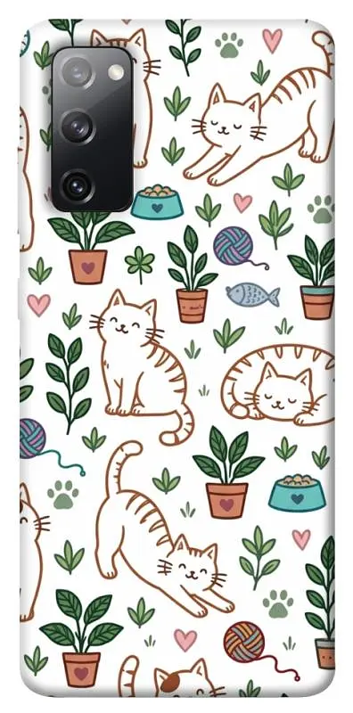 TPU чохол Demsky Cats pattern для Samsung Galaxy S20 FE