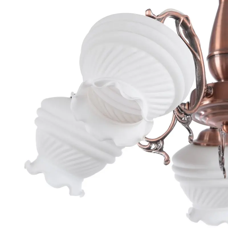 Люстра подвесная Brille флористика E27 60W Cop (BKL-174S/5) - фото 3